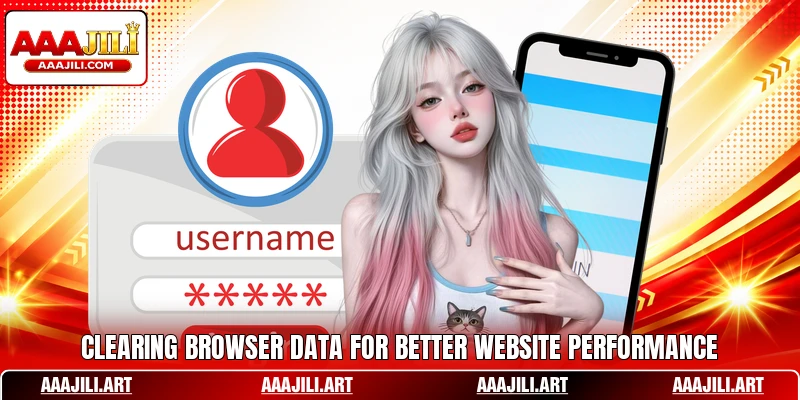 Clearing browser data for better website performance