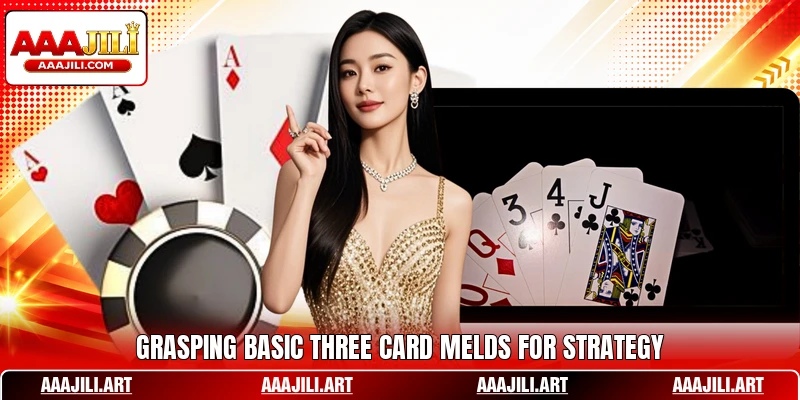Grasping basic three card melds for strategy
