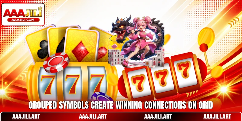 Grouped symbols create winning connections on grid