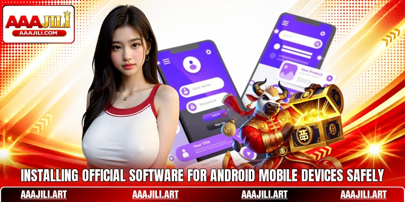 Installing official software for Android mobile devices safely