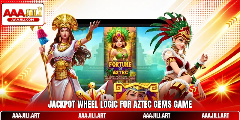 Jackpot wheel logic for Aztec Gems game