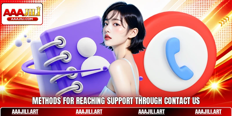 Methods for reaching support through contact us