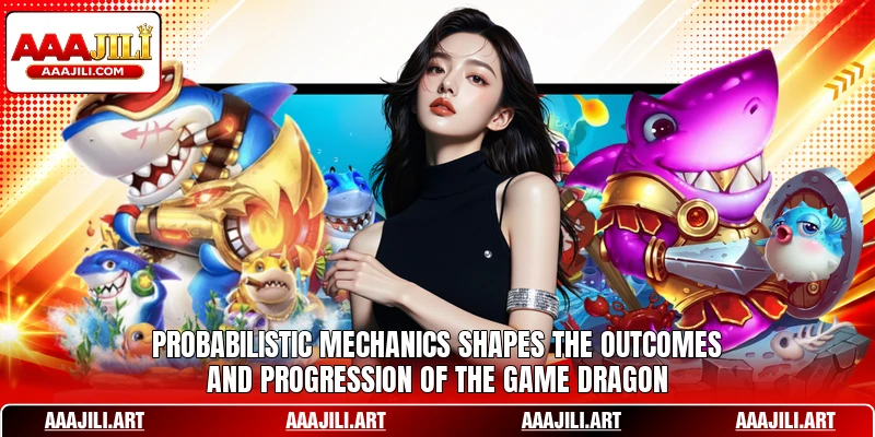 Probabilistic mechanics shapes the outcomes and progression of the game Dragon.