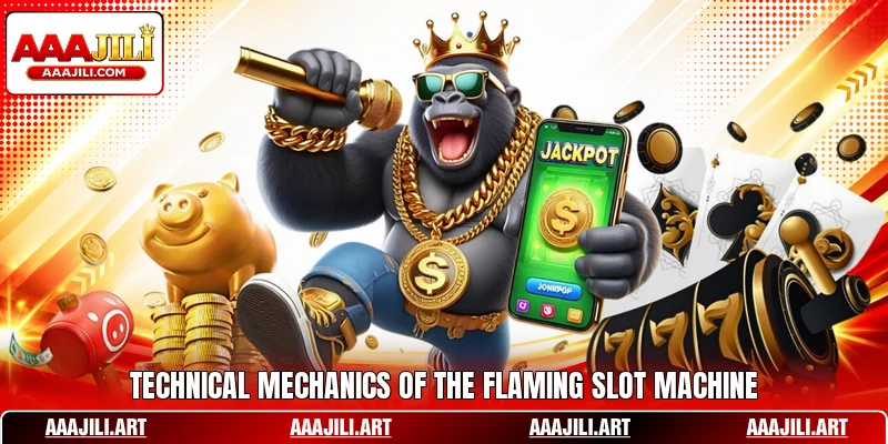 Technical mechanics of the flaming slot machine
